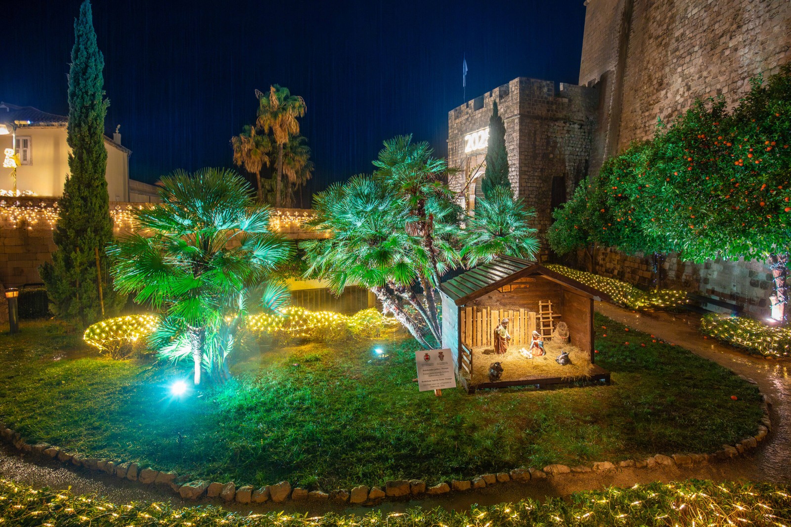 Il presepe a Dubrovnik, dono della Città di Sorrento